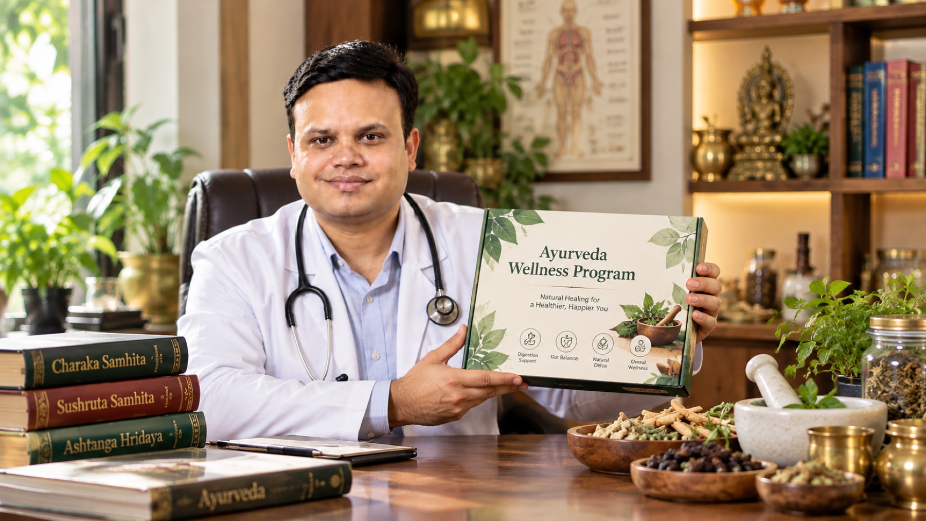 Dr Shashank Agrawal in his clinic